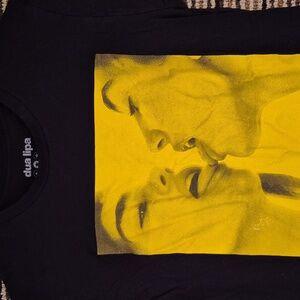 DUA LIPA Tour‎ Black Gold Cotton Small Mens Short Sleeve Graphic T Shirt